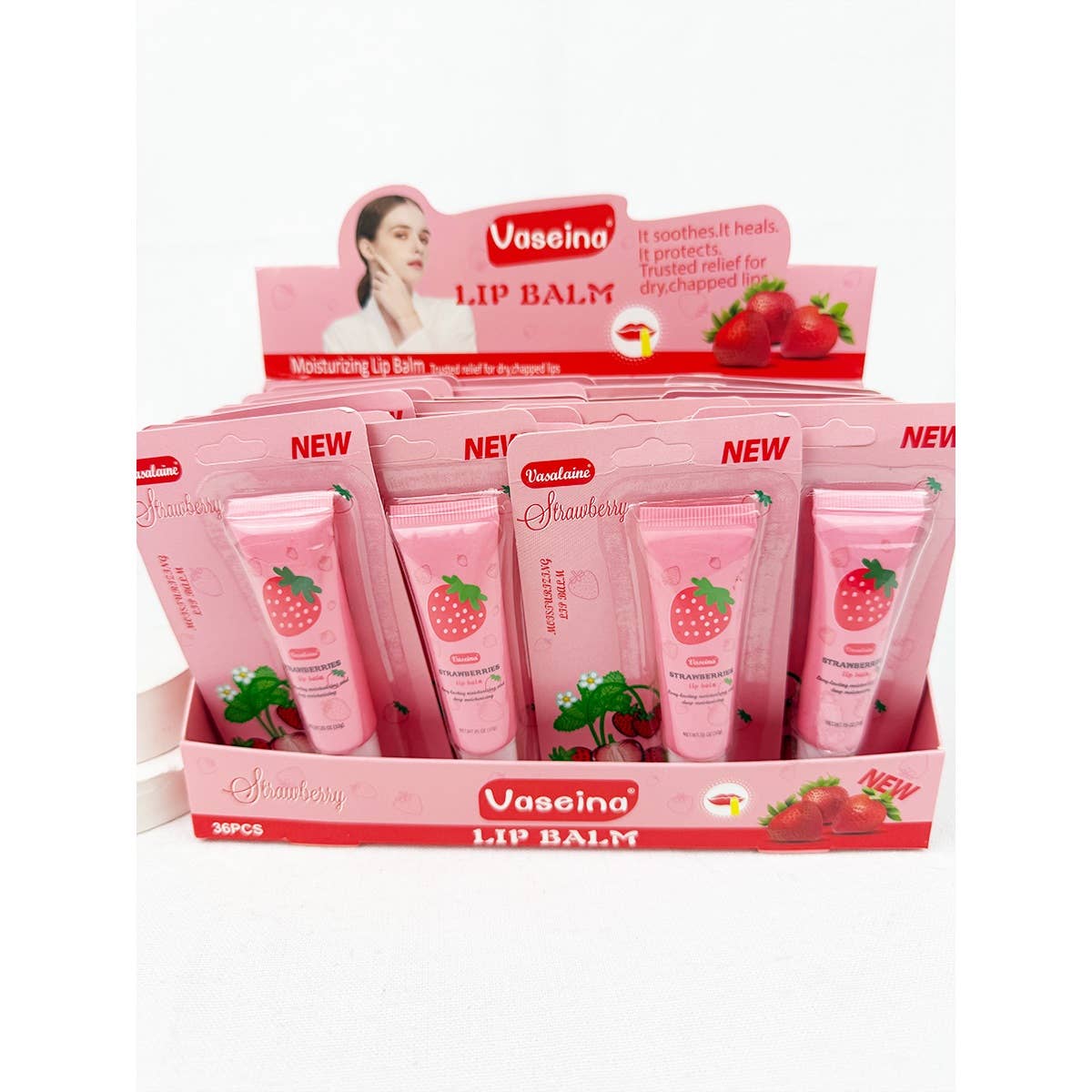 Strawberry Lip Balm Set: MIX COLOR