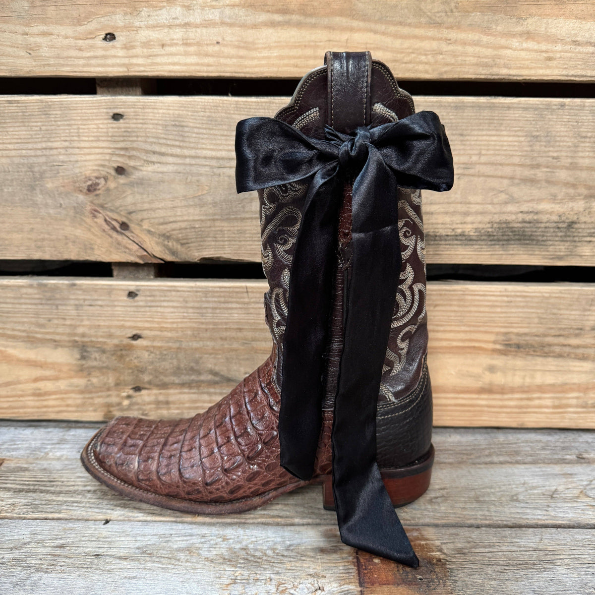 Black Western Skinny Mini Wild Rag Scarf / Cowgirl Necktie #TW300