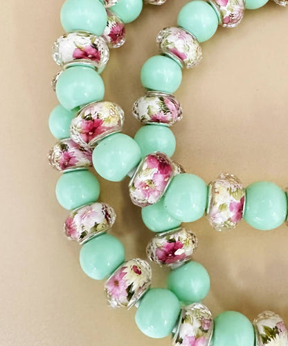 FLOWER BEADED PHONE CHARGING CABLE 4-IN-1