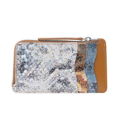 Shadow Celeste Leather Wallet in Frosted Snake Print: Frosted Snake Print