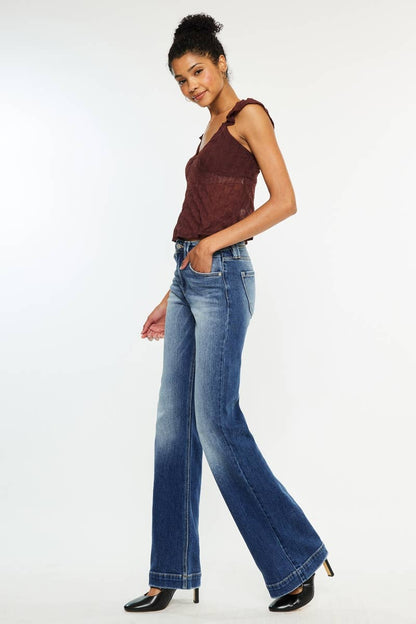 OPEN PACK HIGH RISE HOLLY FLARE JEANS-KC9289M: MEDIUM