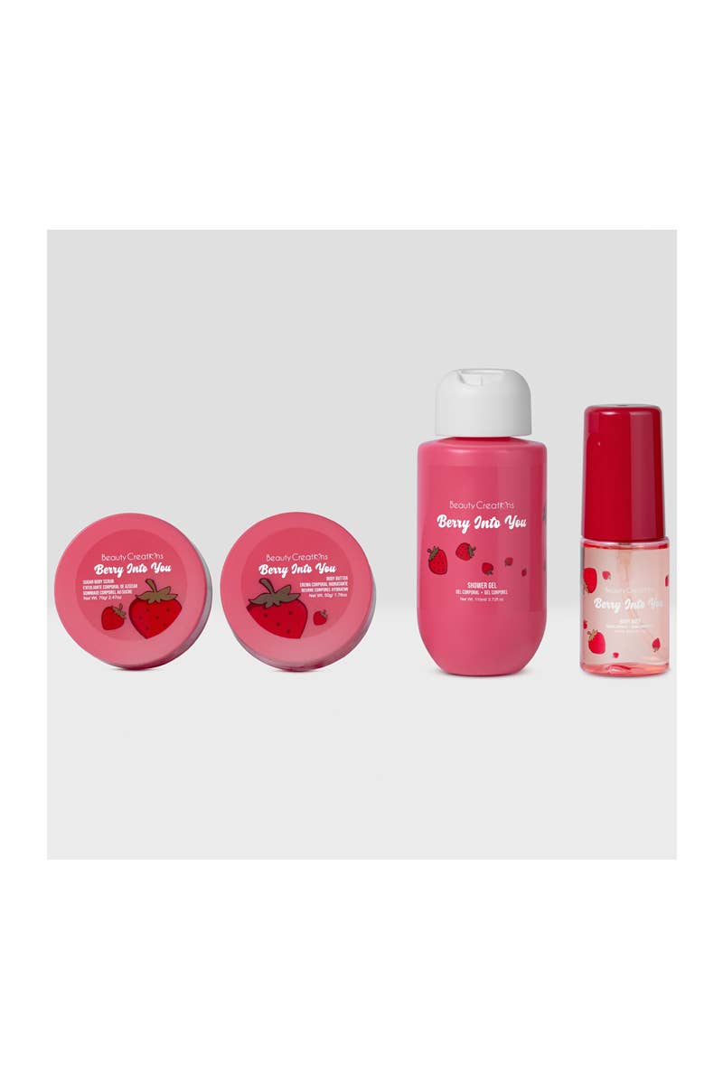 Beauty Creations SD-TB1 Strawberry Travel Body Care Kit