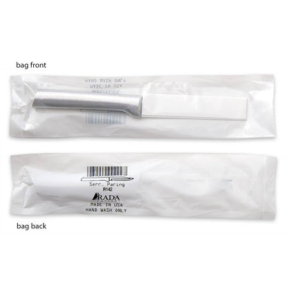 Silver Serrated Regular Paring Knife