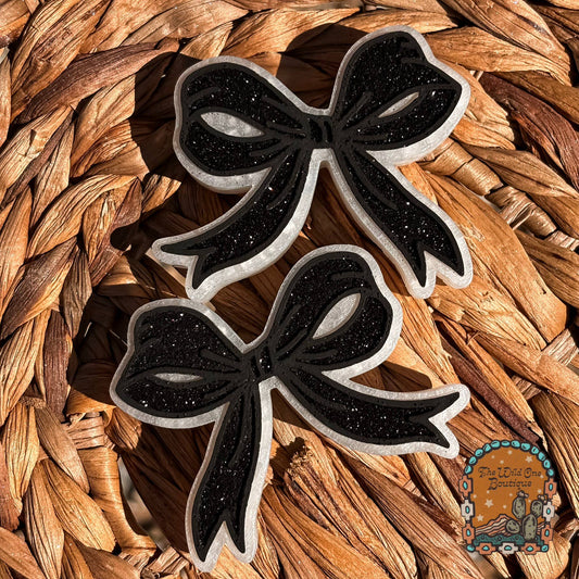 Vent Clip Bow Car Freshie : Leather &Lace