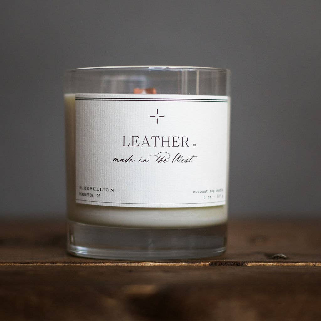 Leather Candle 8 oz.