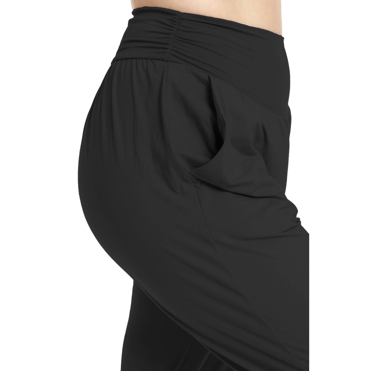 Solid Relaxed Fit Joggers: Black
