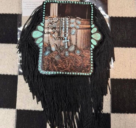 Turquoise Western Frame Freshie