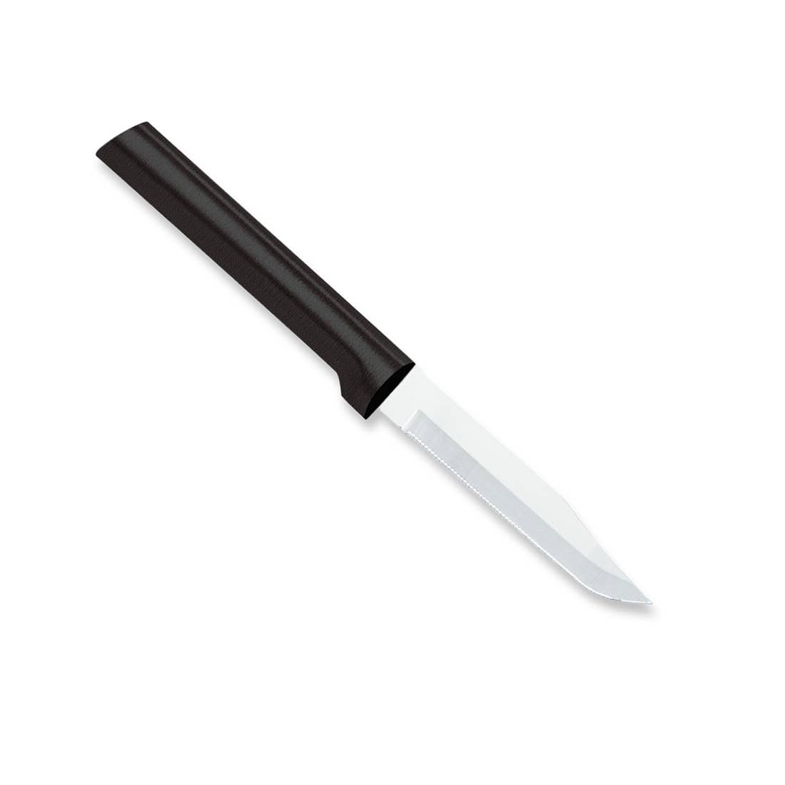 Black Serrated Regular Paring Knife
