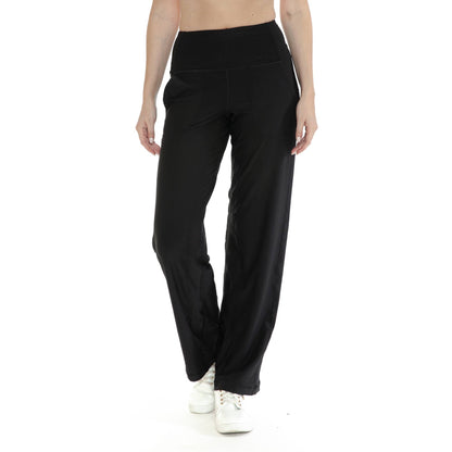 Wide Leg Activewear Pants: P533 Black Camo