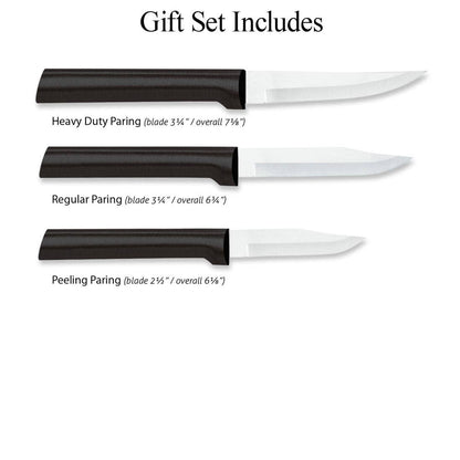Black Paring Knives Galore Gift Set