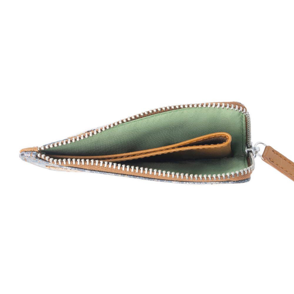 Shadow Celeste Leather Wallet in Frosted Snake Print: Frosted Snake Print