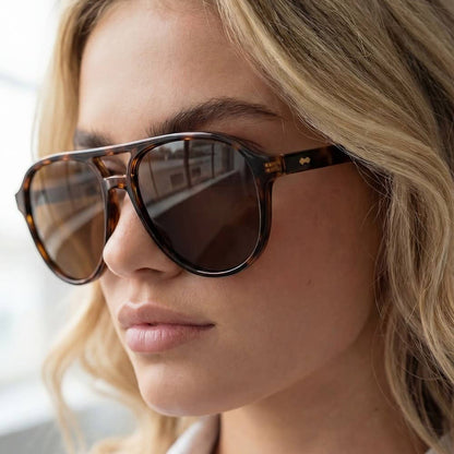 Oversized Polarized Aviator Sunglasses Set: ASSORTED