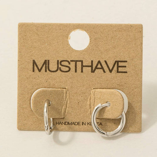 Minimalist Mini Huggie Earrings: S