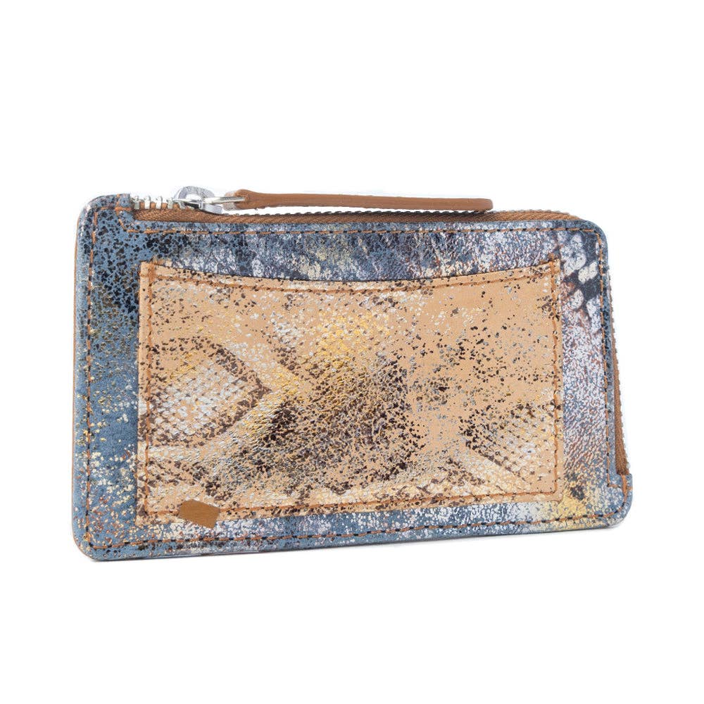 Shadow Celeste Leather Wallet in Frosted Snake Print: Frosted Snake Print