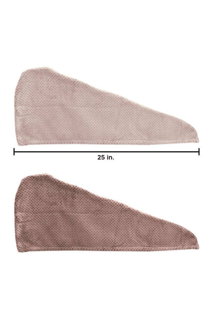 CALA 69212 Nude Microfiber 2 pcs Hair Turbans - 6set
