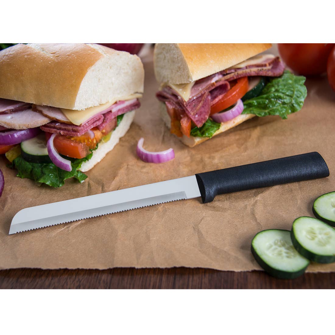 Black 6" Bread Knife