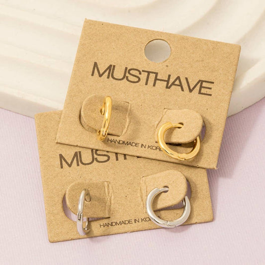 Minimalist Mini Huggie Earrings: G