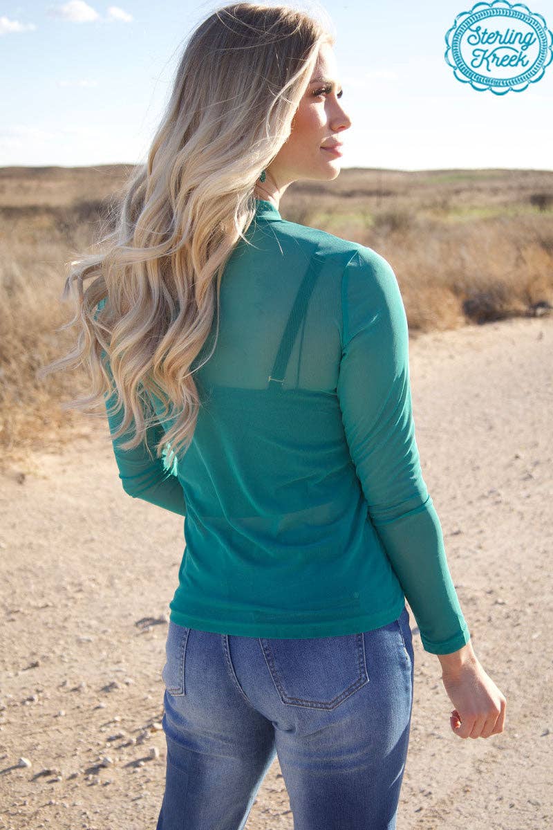Meshed Out Turquoise:
