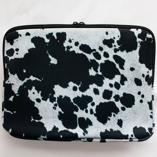 Block Cowhide Laptop Case