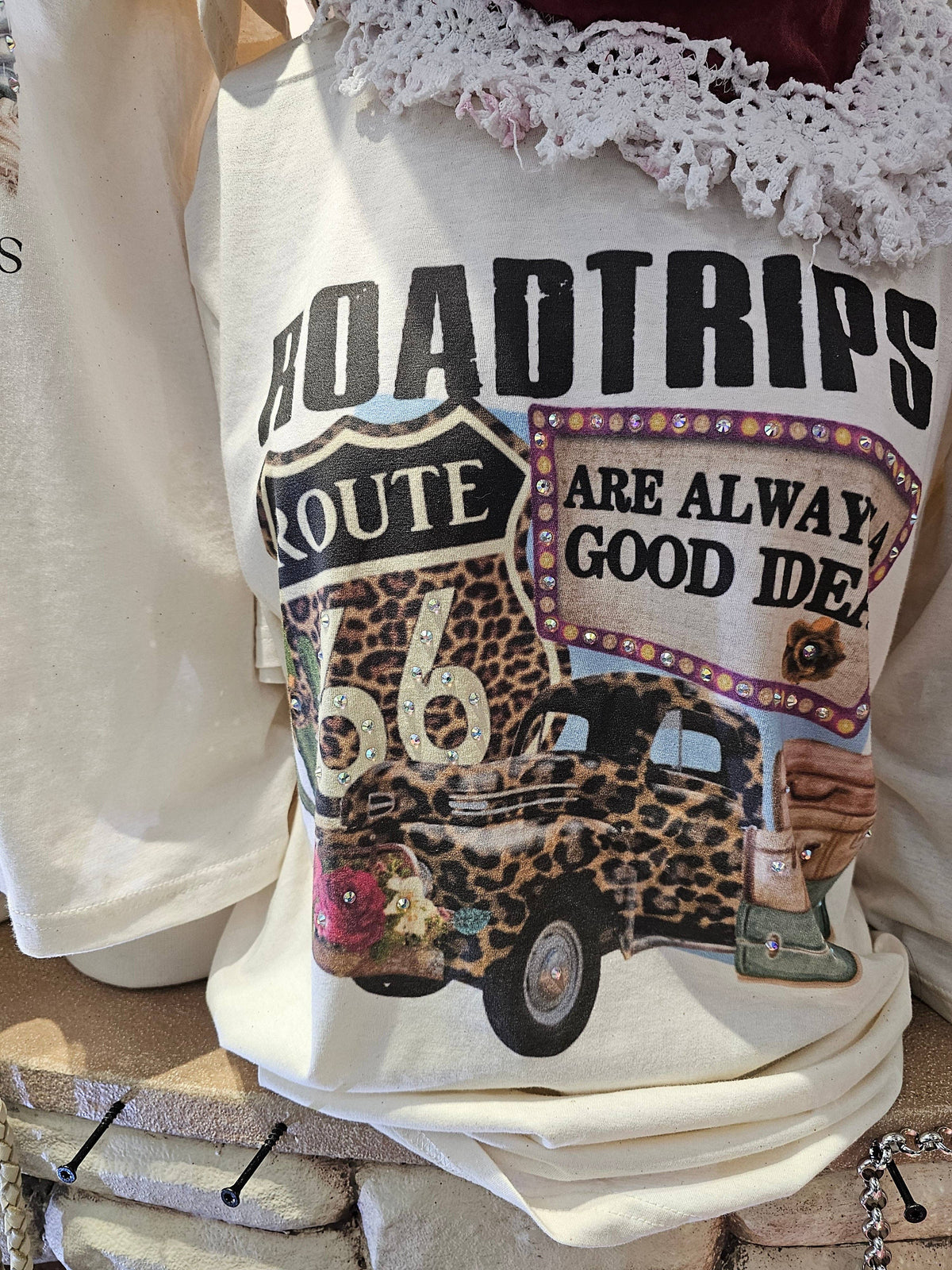 Road trips are Always a Good Idea: No / White T-Shirt / Large