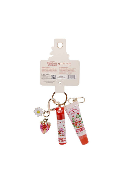 Celavi SS60095 Strawberry Gloss Balm Duo w/ Charms