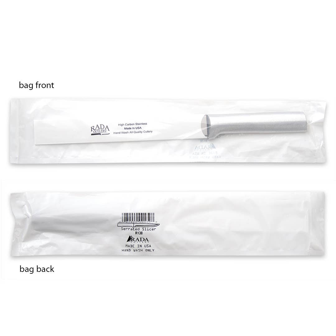 Silver Serrated Slicer