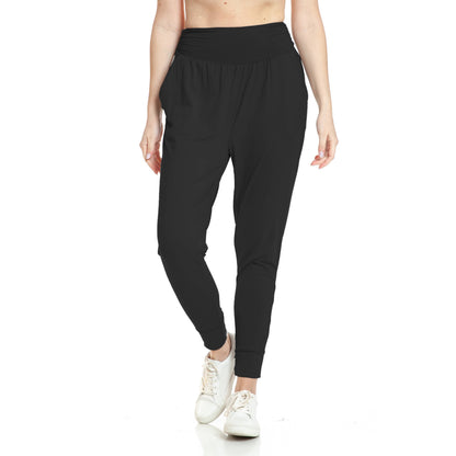 Solid Relaxed Fit Joggers: Black