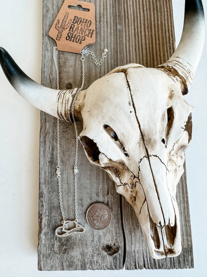 Western Dainty Silver gold Necklace - cowboy boots hat bow: COWBOY HAT - GOLD