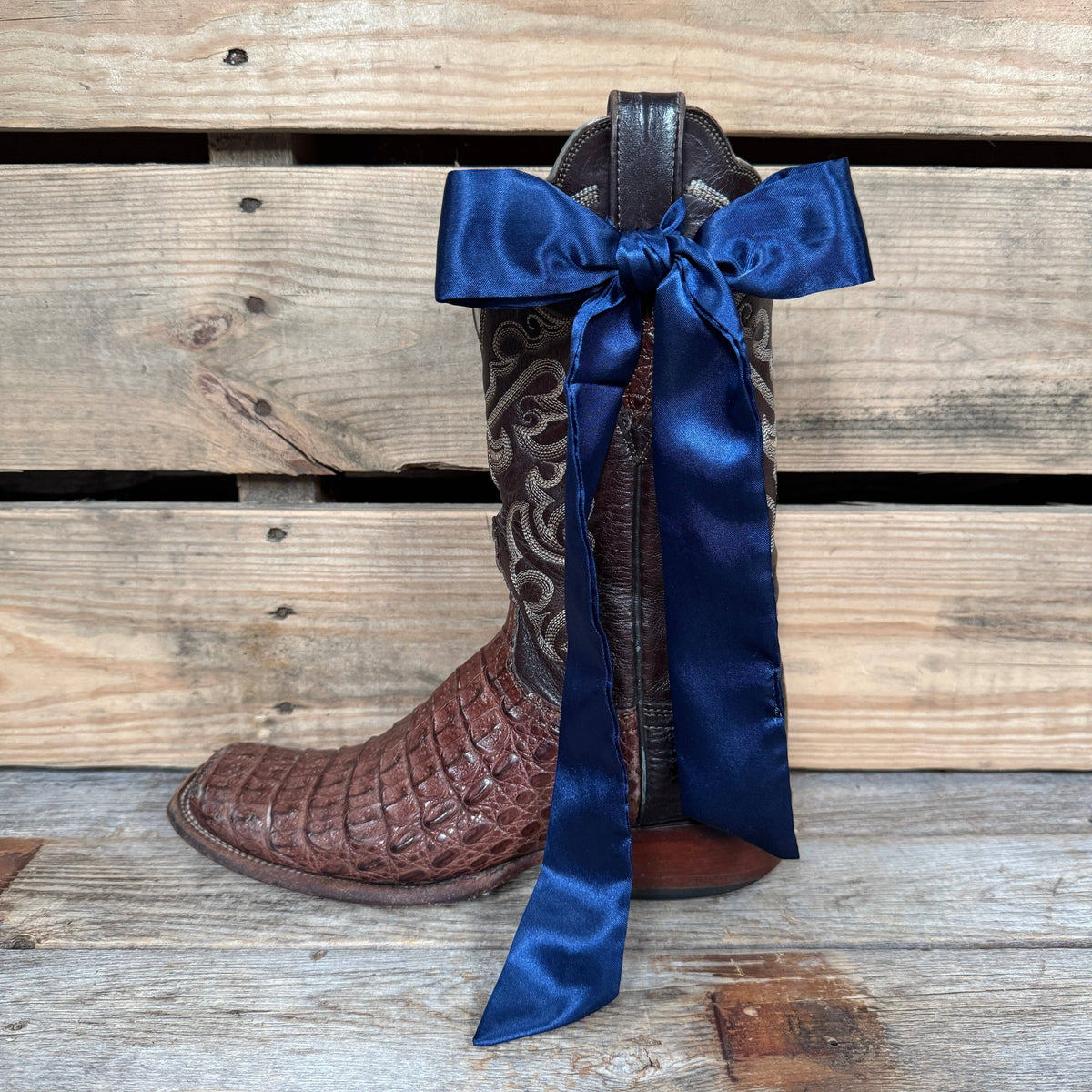 Dark Blue Western Skinny Mini Wild Rag Scarf / Cowgirl Necktie #TW307