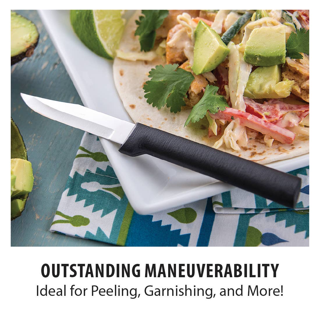 Black Peeling Paring Knife