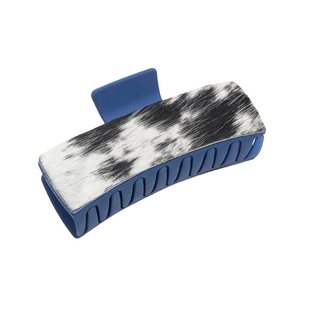 Sage Serenade Hair Comb Clip: Black & White