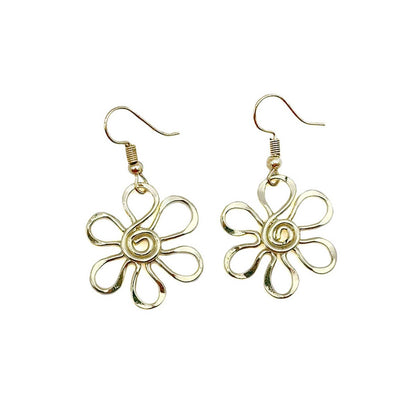Gold Plated Earrings - Smaller Size Daisy