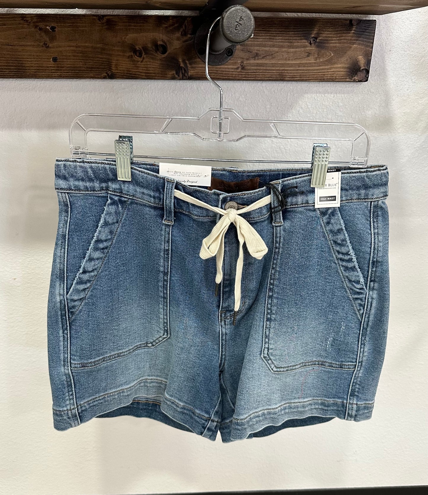 Judy Blue Weekend High Waste Vintage Wash Jogger Shorts