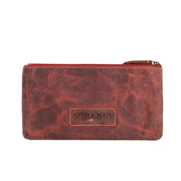 Western Fork Wallet in Russet Red