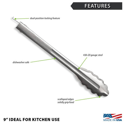 9 Inch Tongs