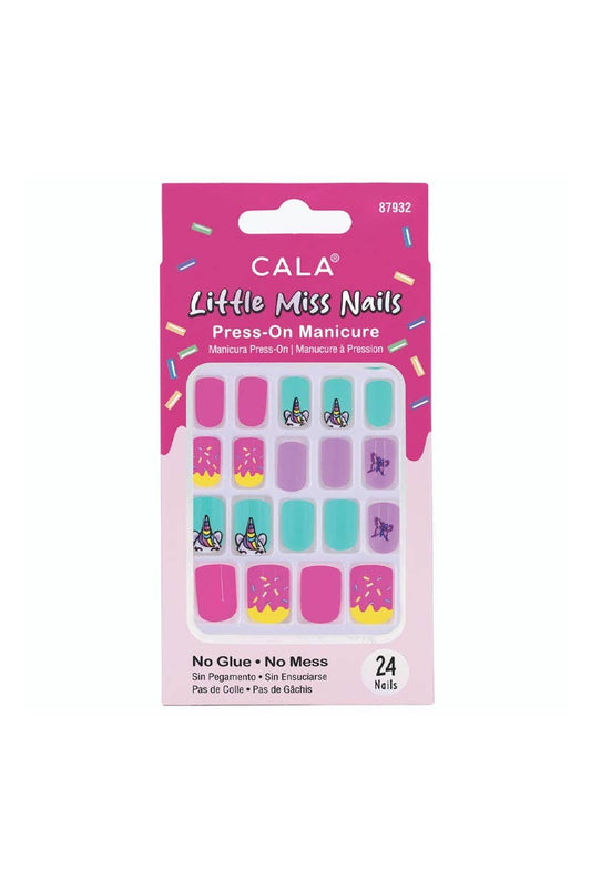 CALA 87932 Pink/Lilac Little Miss Press-On Nail Kit - 6 Kit