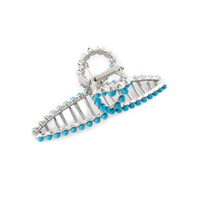 Azure Arc Hair Clip in Cerulean Blue: Cerulean Blue