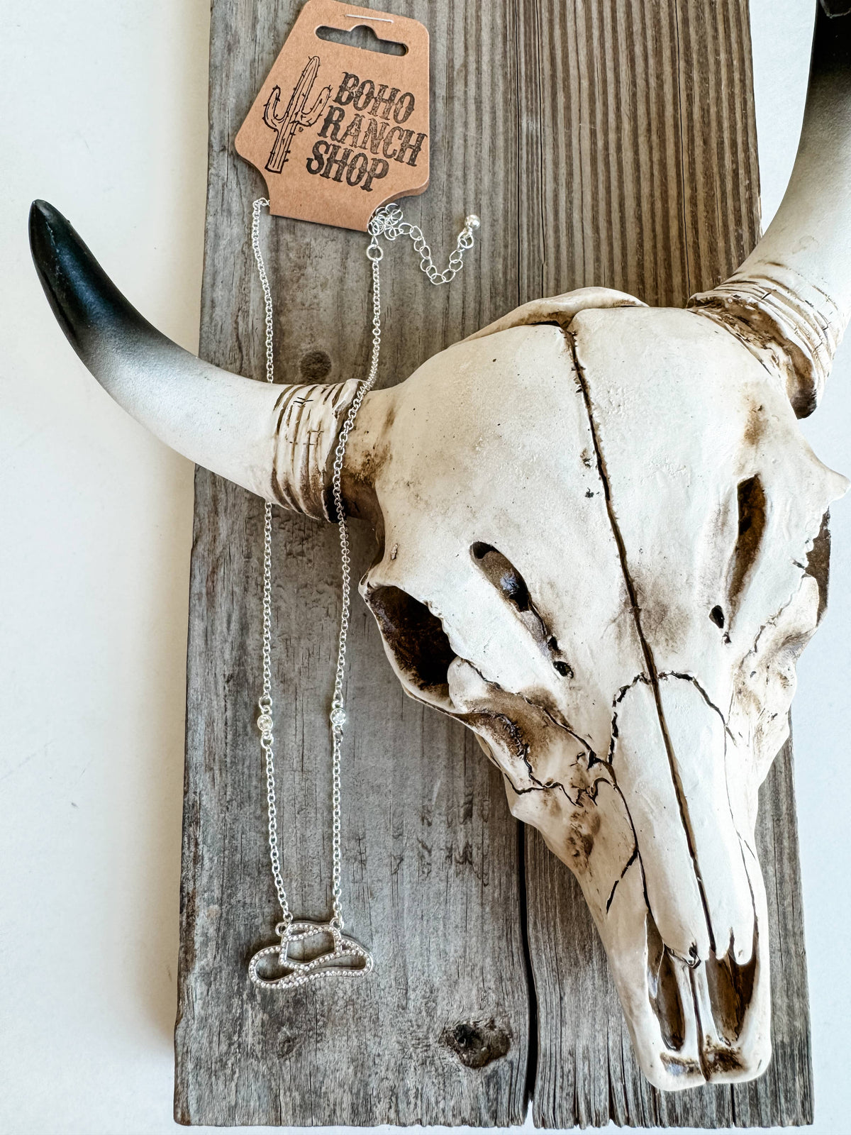 Western Dainty Silver gold Necklace - cowboy boots hat bow: COWBOY HAT - GOLD