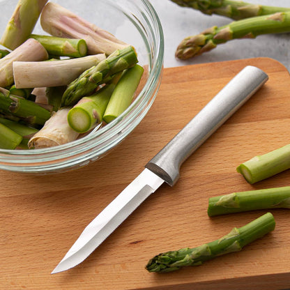 Silver Serrated Regular Paring Knife