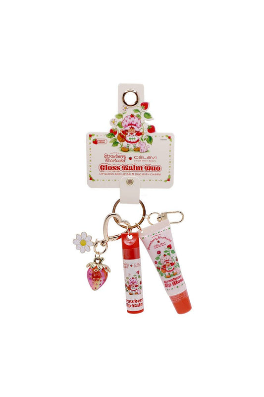 Celavi SS60095 Strawberry Gloss Balm Duo w/ Charms