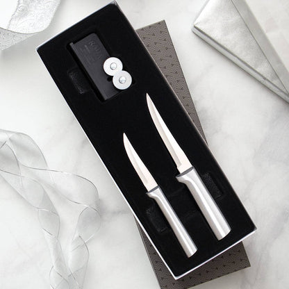 Silver Paring Plus Sharpener Gift Set
