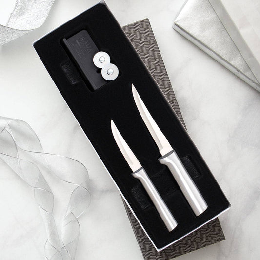 Silver Paring Plus Sharpener Gift Set