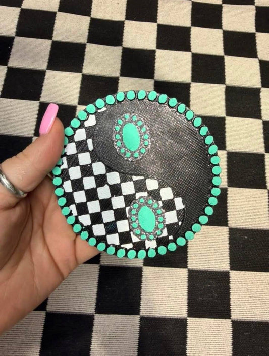 Checkered Western Yin Yang Freshie