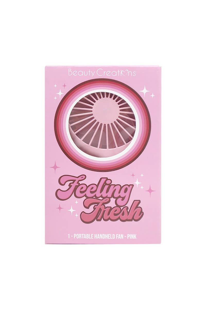 Beauty Creations BCF01 Portable Fan Feeling Fresh Pink
