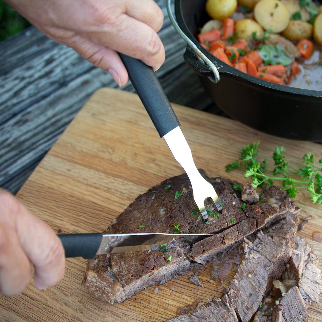 Black Carving Fork