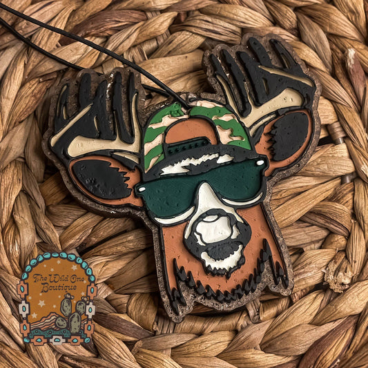 Cool Deer Car Freshie : Black Ice