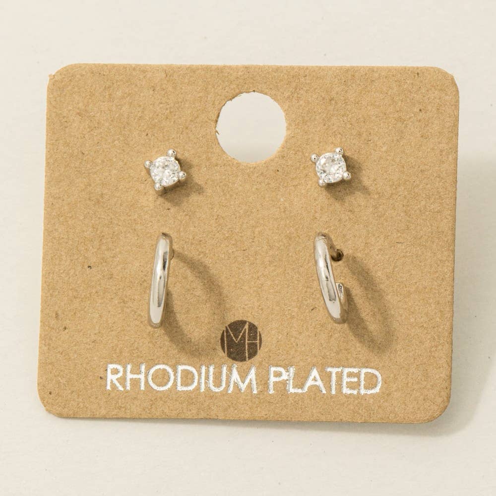 Mini Four Piece Post Stud Earrings: S