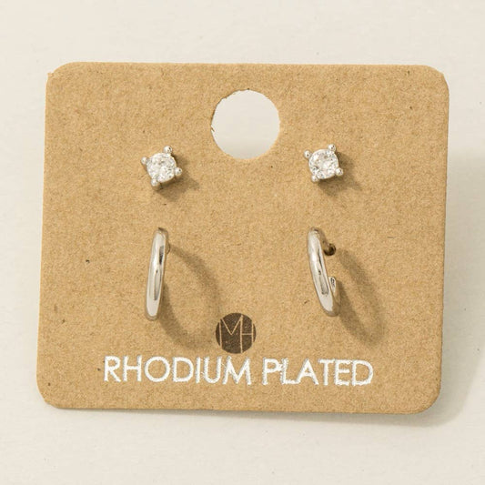 Mini Four Piece Post Stud Earrings: S