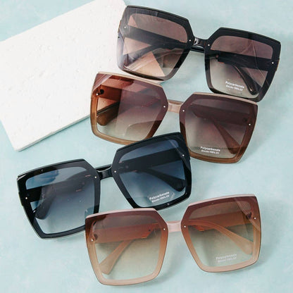 Oversized Large Lens Sunglasses Set: ASSORTED