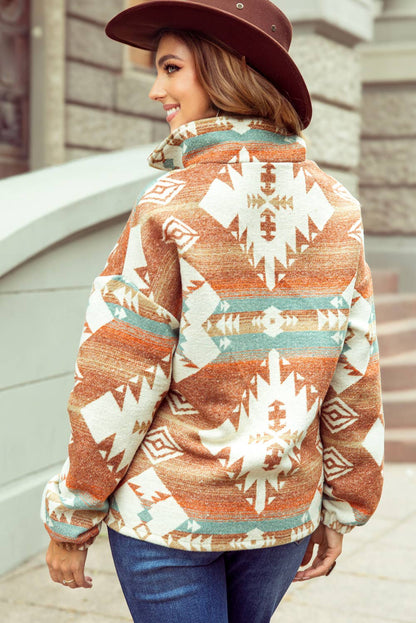 Quarter Zip Western Sweatshirt